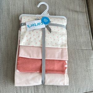 Brand new tags on receiving blankets
